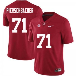 NCAA Men's Alabama Crimson Tide #71 Ross Pierschbacher Stitched College Nike Authentic Crimson Football Jersey CD17V11TN